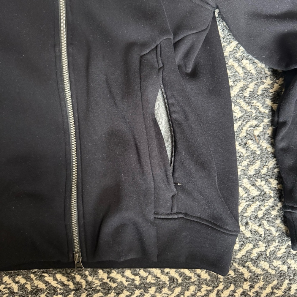 Ministry of Supply Black Fleece Lined Bomber Jacket - Picture 5 of 8